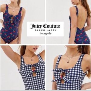 Juicy Couture reversible bathing suit one piece.